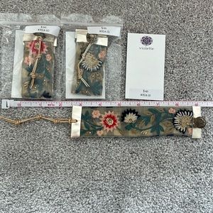 Unique Vintage Fabric Cuff Bracelet #824 Hand sewn by Violette Grace